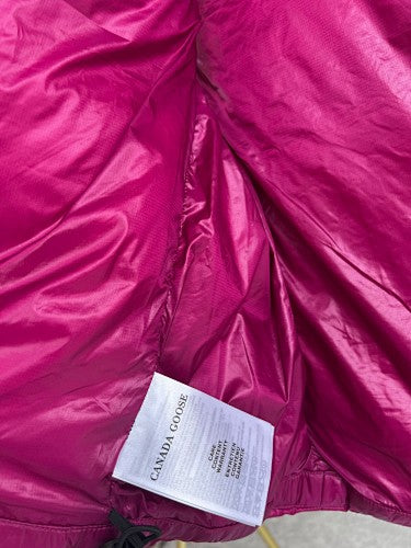 Canada Goose Women's Hot Pink Fuchsia Glossy Down Jacket