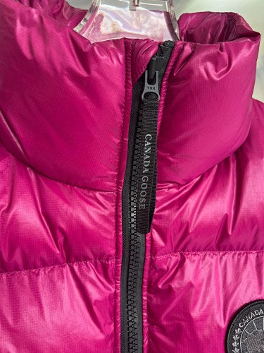 Canada Goose Women's Hot Pink Fuchsia Glossy Down Jacket