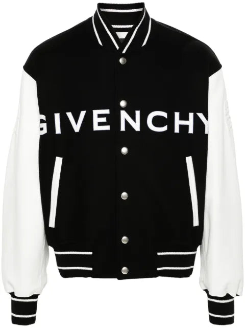 Givenchy logo-emboosed bomber jacket