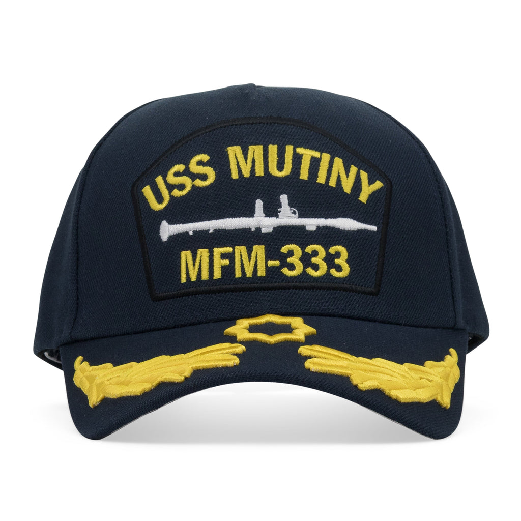 Blue USS Mutiny Snap-Back Cap