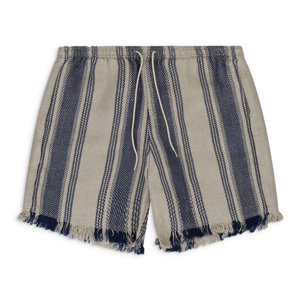 Grey Stripe Linen Training Pants