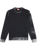 Diesel K-Larence-B reverse-print cotton jumper