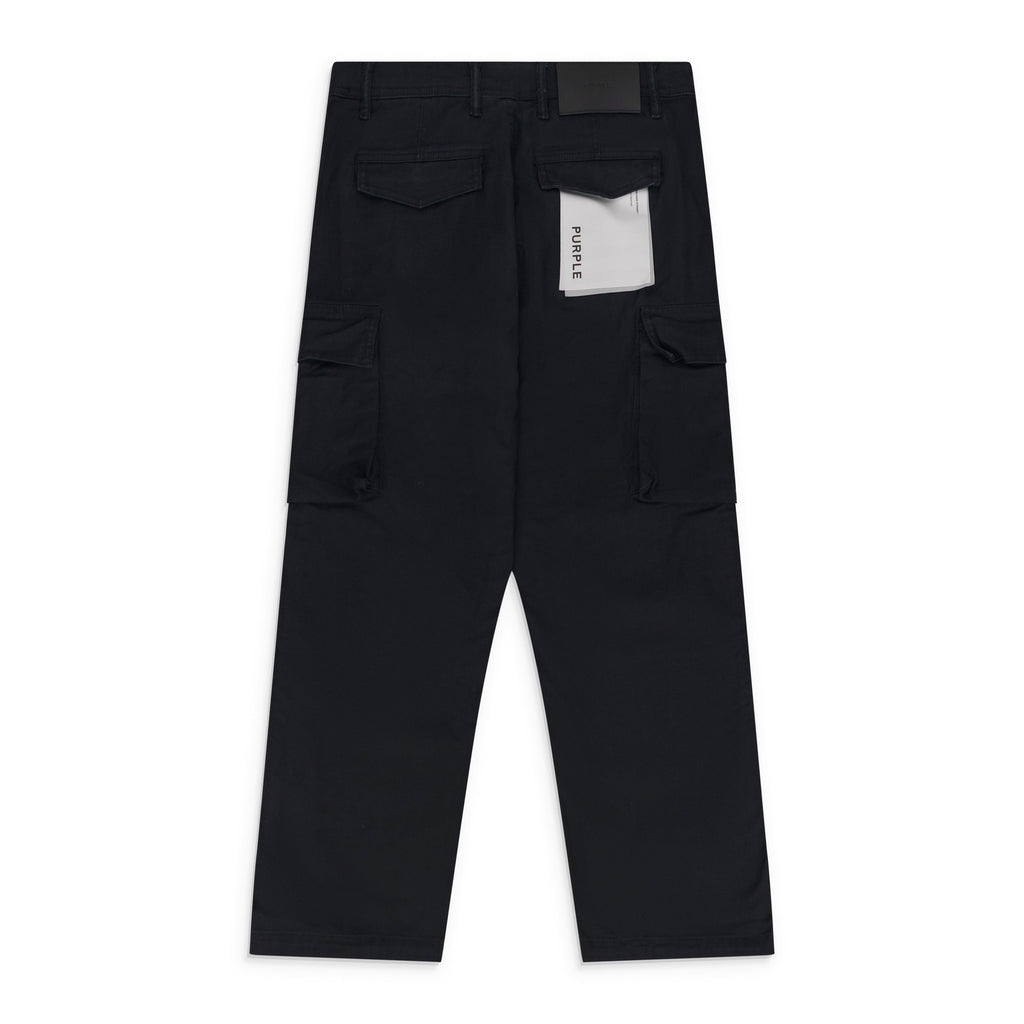 Black Cotton Cargo Pants