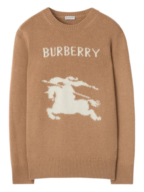 Burberry equestrian-knight wool-blend sweater