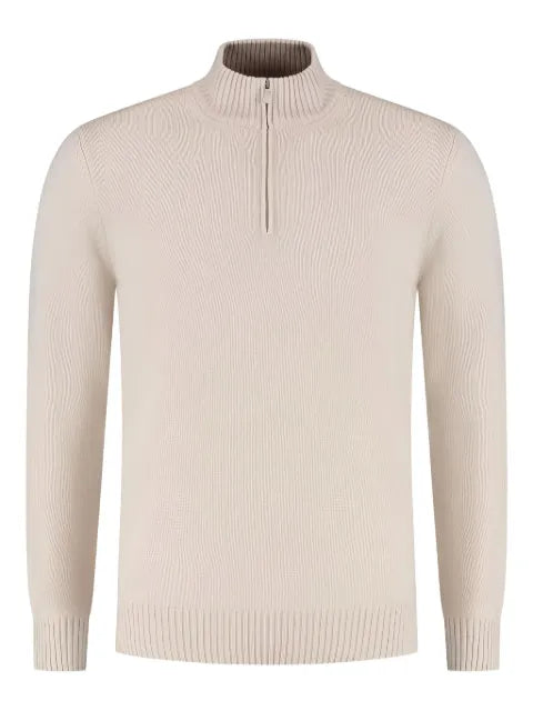 Gran Sasso high-neck half-zip sweater