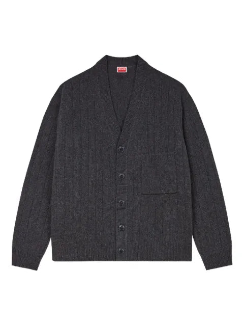 Kenzo buttoned chest-pocket cardigan