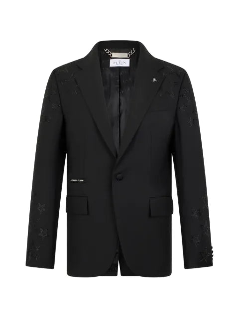 Philipp Plein rhinestone-stars blazer