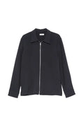 SANDRO zipped jersey shirt
