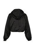 RRR123 Flagship Abbots logo-appliqué hooded jacket