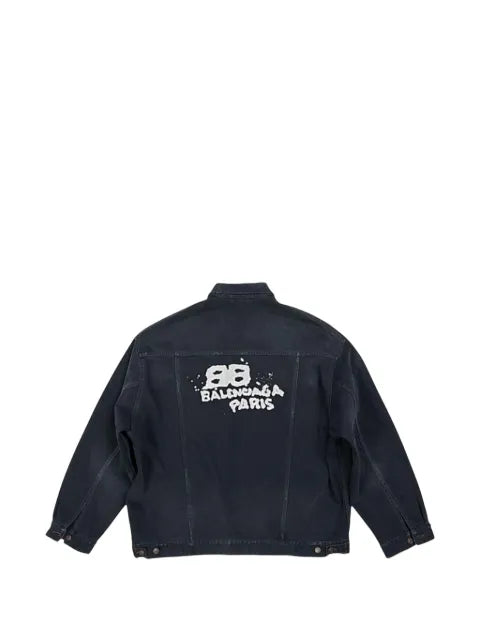 Balenciaga Icon logo-print denim jacket