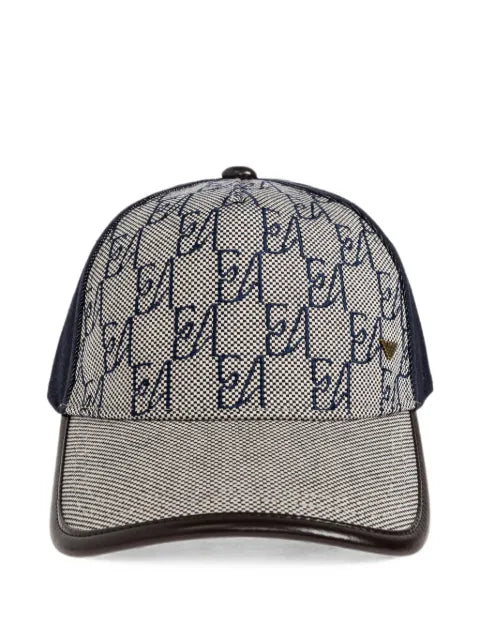 Emporio Armani monogram-embroidered baseball cap