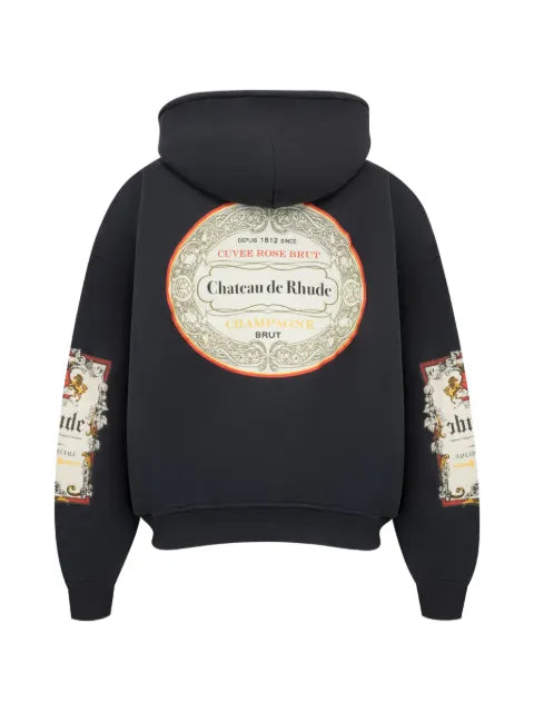 RHUDE Reserve logo-print zip-up hoodie