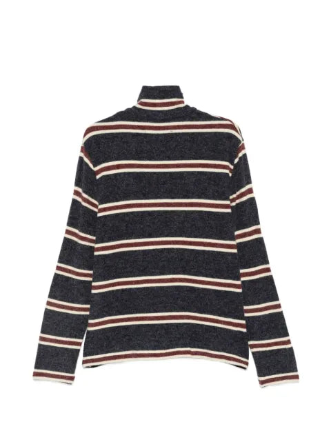 Song For The Mute striped zip-up cardigan