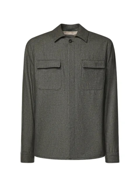 Eleventy flap-pocket shirt jacket