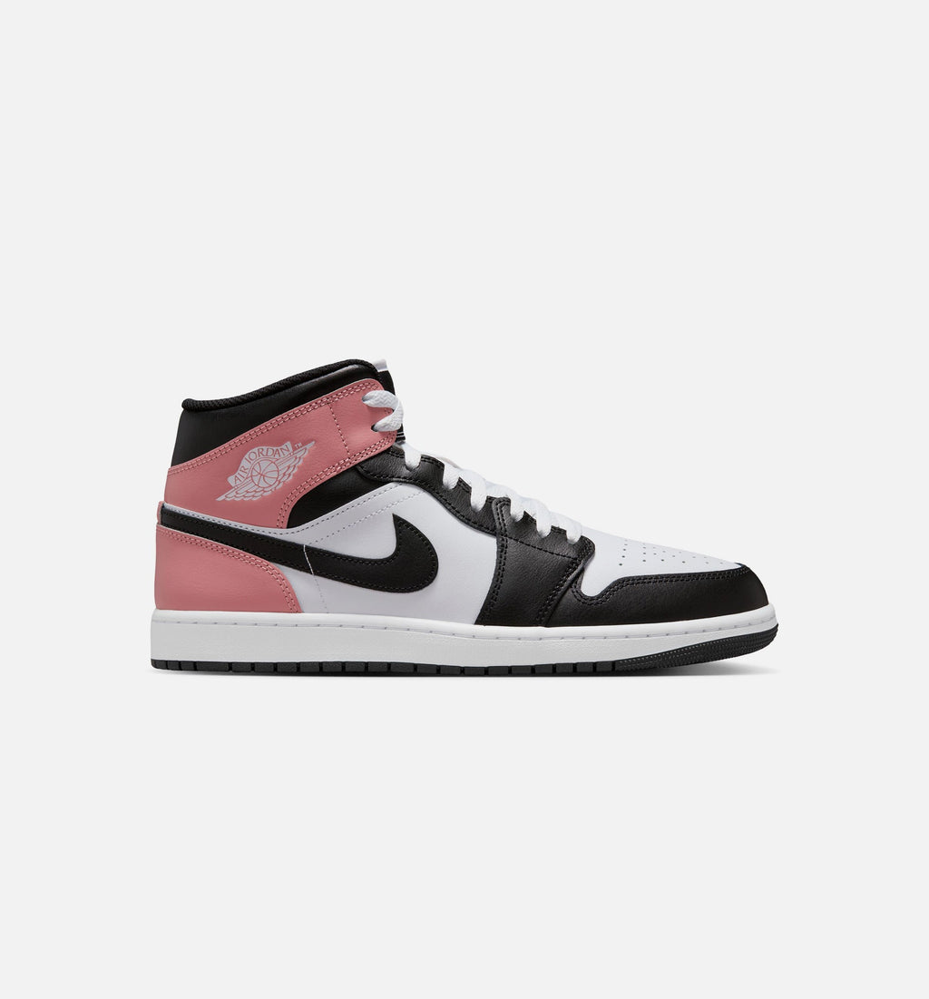 Air Jordan 1 Mid – Men's Lifestyle Shoe in White/Rust Pink/Black