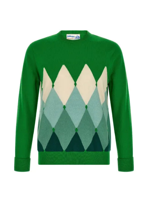 Ballantyne Diamond intarsia-knit sweater
