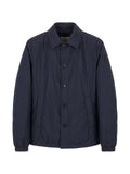 Moncler logo-patch button-up jacket
