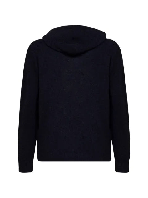 Roberto Collina fine-knit drawstring hoodie