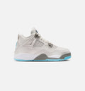 Air Jordan 4 Retro Blue Chill Preschool Shoes - Photon Dust Blue Chill White Blue Tint