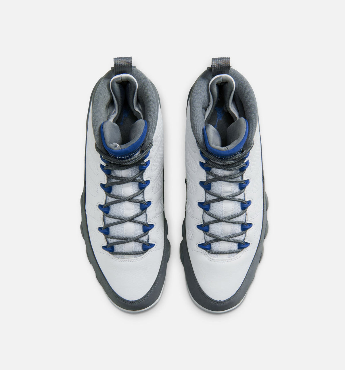 Air Jordan 9 Retro Flint Grey & French Blue Men's Lifestyle Shoes - White/French Blue/Flint Grey