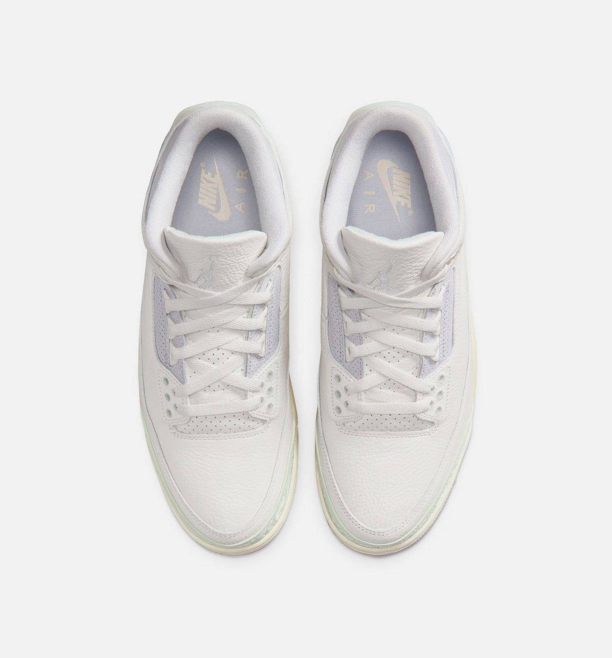 Air Jordan 3 Retro Sail Jade Aura Men's Lifestyle Shoes - Sail/Jade Aura/Aura/Iced Carmine