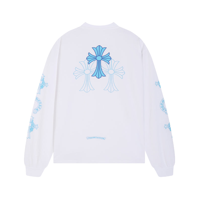 Chrome Hearts Triple Cross Logo L/S T-shirt 8018