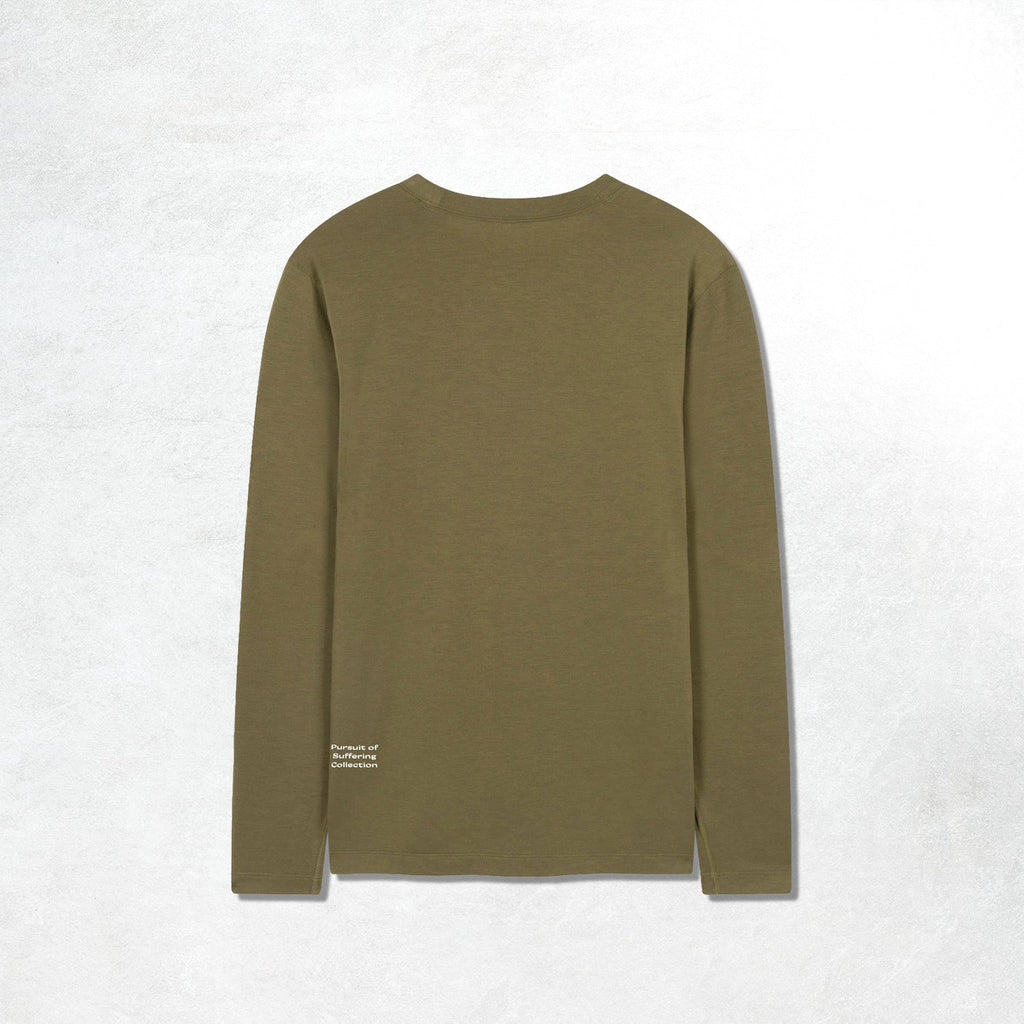 Acid Running Long Sleeve T-shirt: Dark Olive