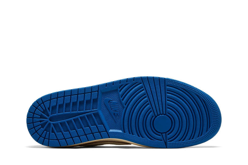 Fragment Design x Travis Scott x Air Jordan 1 Low OG SP "Sail / Military Blue"