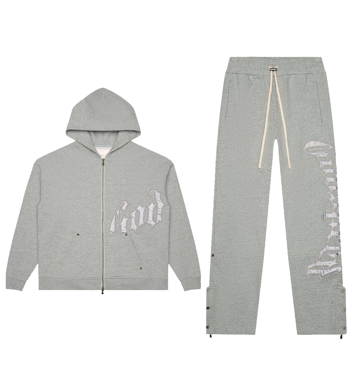 Godspeed OG Logo Sweatsuit Grey/Silver Satin