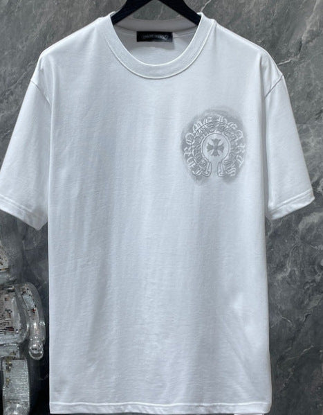Chrome Hearts Cross Letter Graphic Short Sleeve Tee Streetwear Unisex