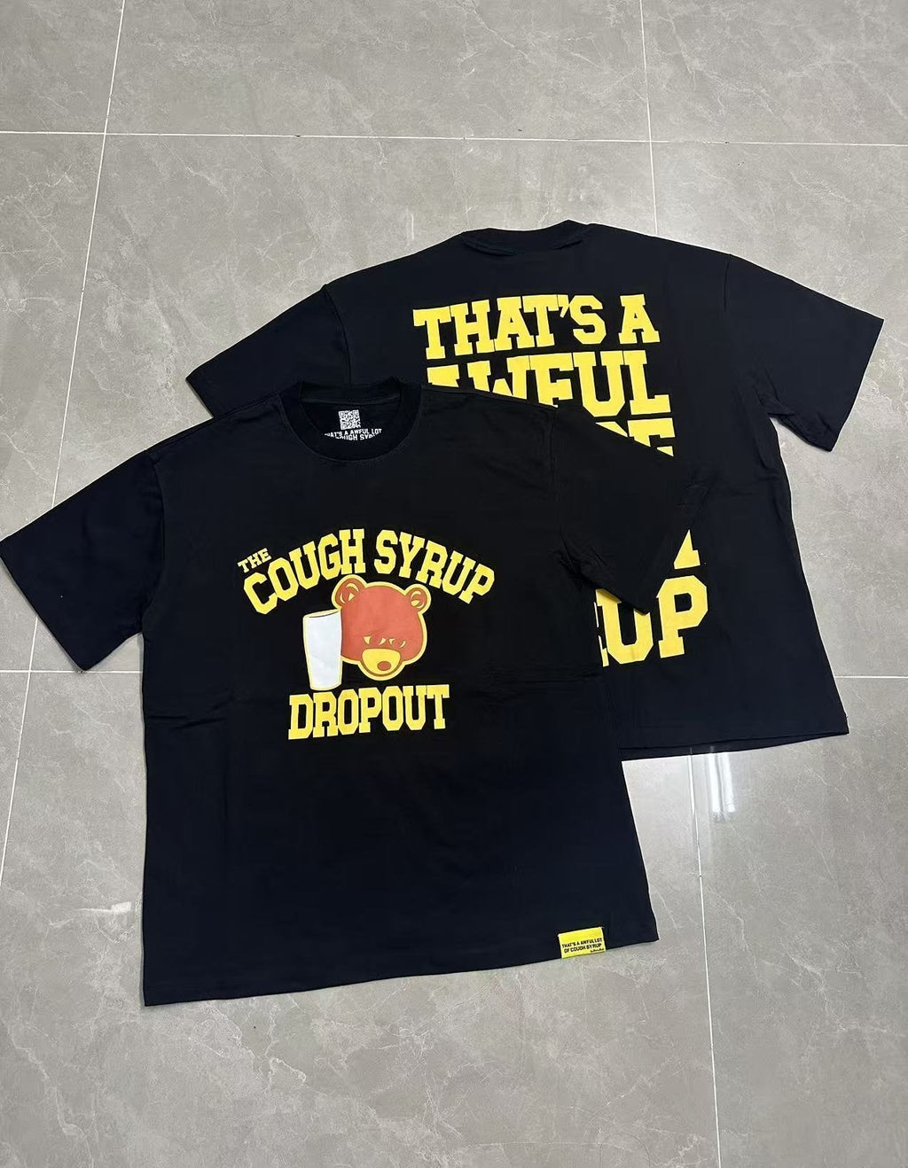 THAT'S A AWFUL LOT OF COUGH SYRUP Front & Back Graphic T-Shirt