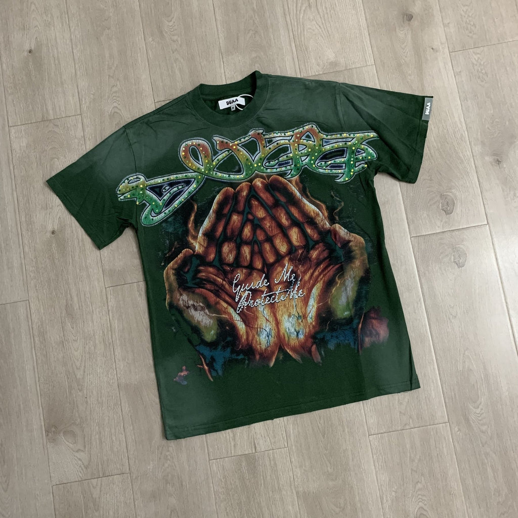 DUAA Rhinestone Monkey Graphic T-Shirt