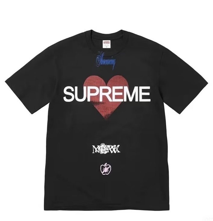Supreme Heart Graphic Short-Sleeve T-Shirt