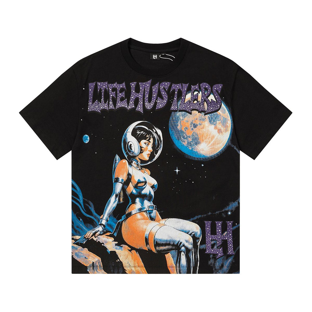 Life Hustlere Space Graphic T-Shirt