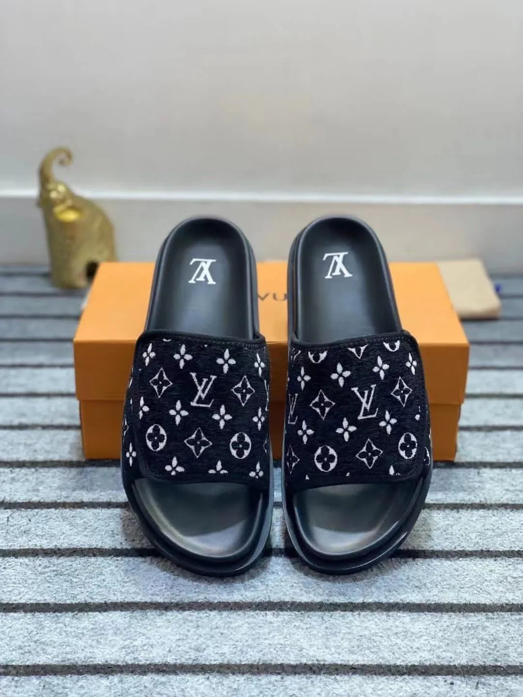 Louis Vuitton Monogram Logo Sandals