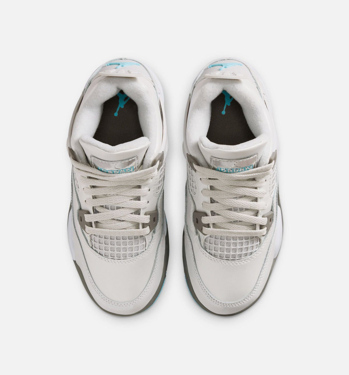 Air Jordan 4 Retro Blue Chill Preschool Shoes - Photon Dust Blue Chill White Blue Tint