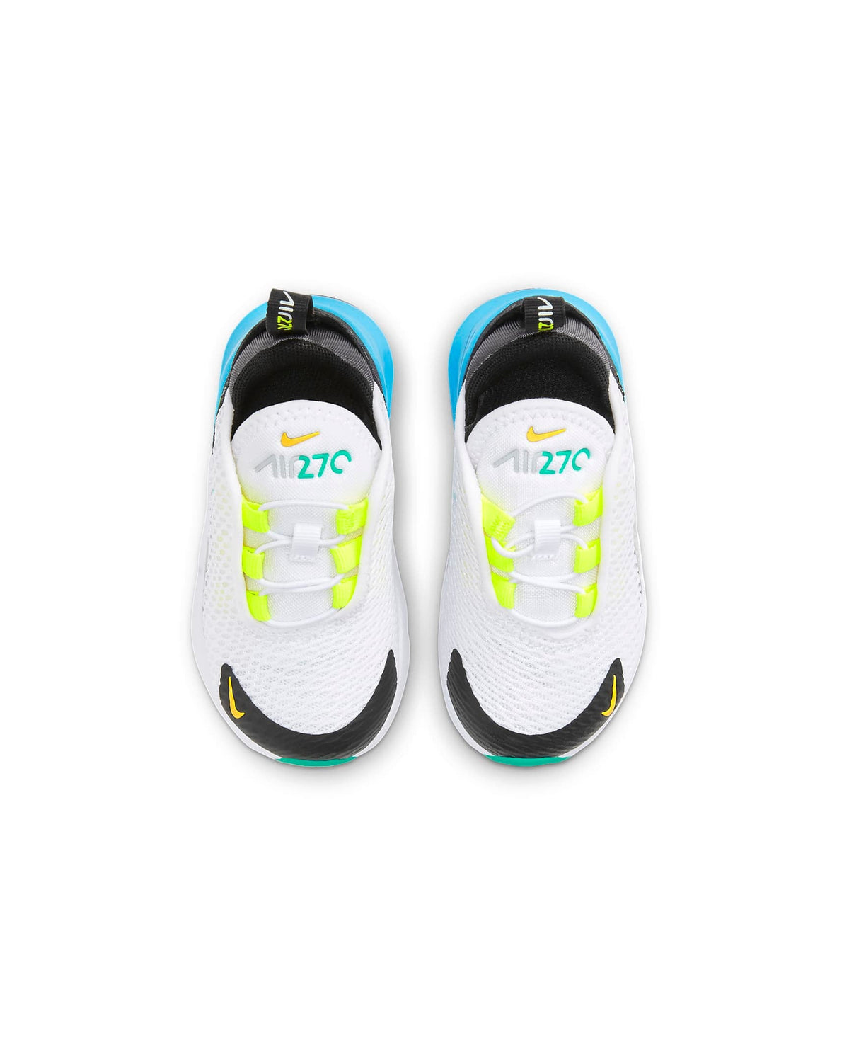 Toddler's Nike Air Max 270 White/Hyper Jade-Black (DJ4606 100)