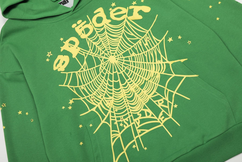 Sp5der Spiderweb Graphic Hoodie & Sweatpants Set