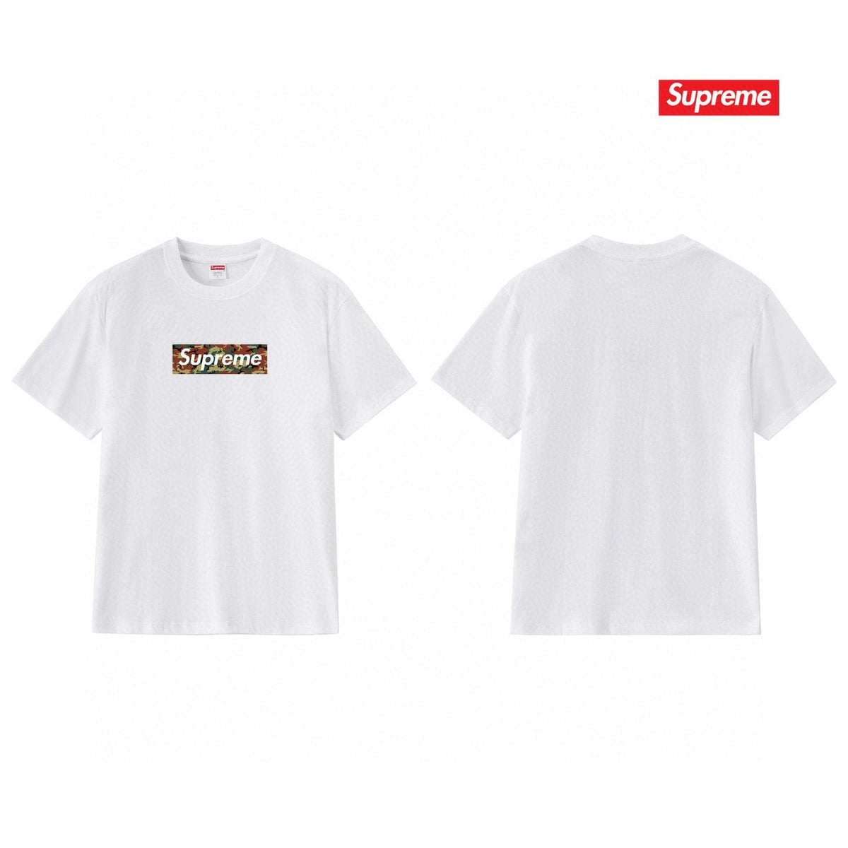 Supreme Camo Box Logo Graphic T-Shirt
