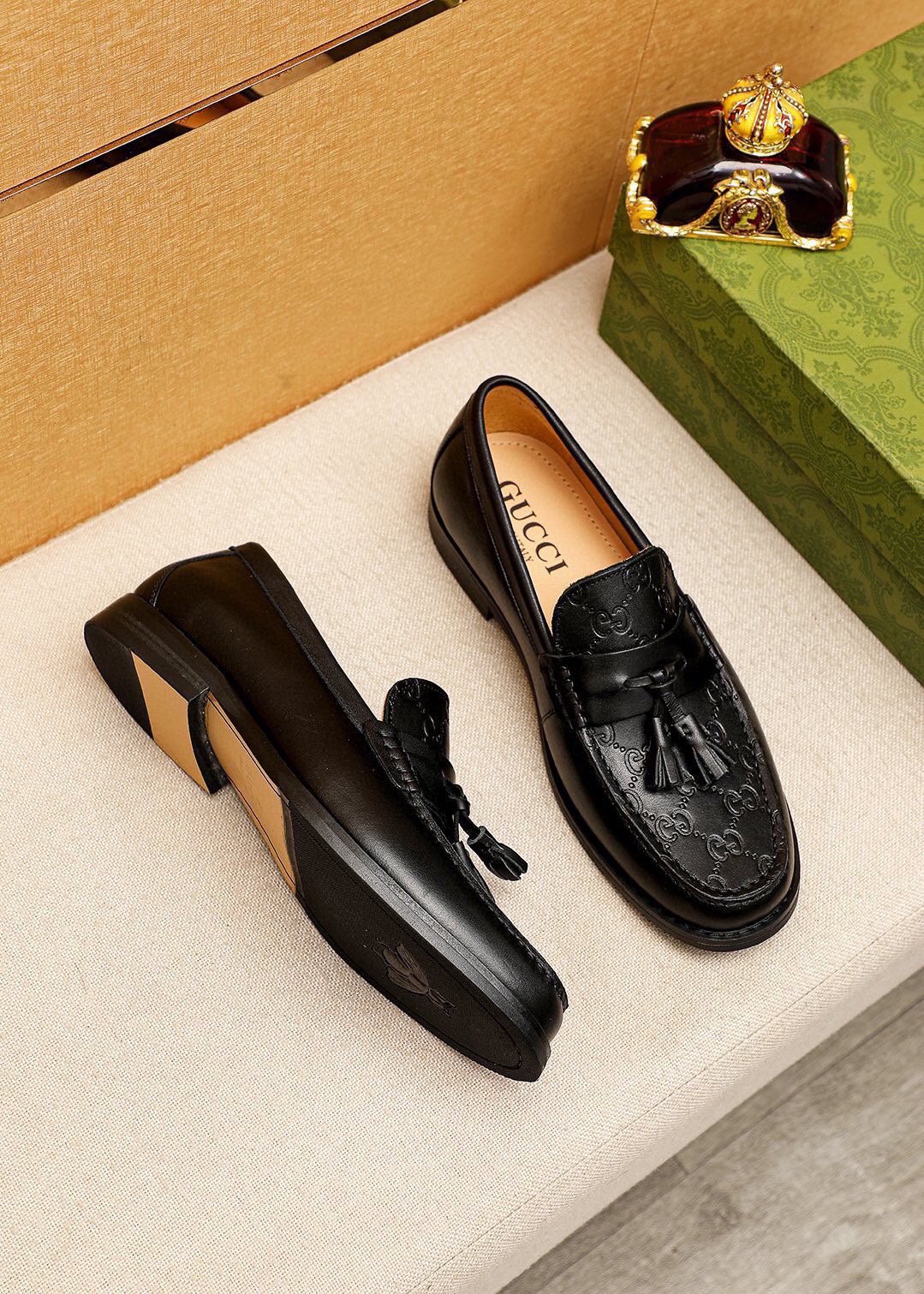 Gucci Black Tassel Loafers