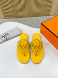 Hermès Cutout Strap Thong Sandals