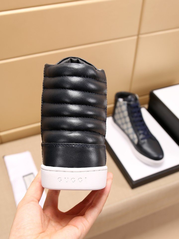Gucci Men's GG-Pattern High-Top Sneakers