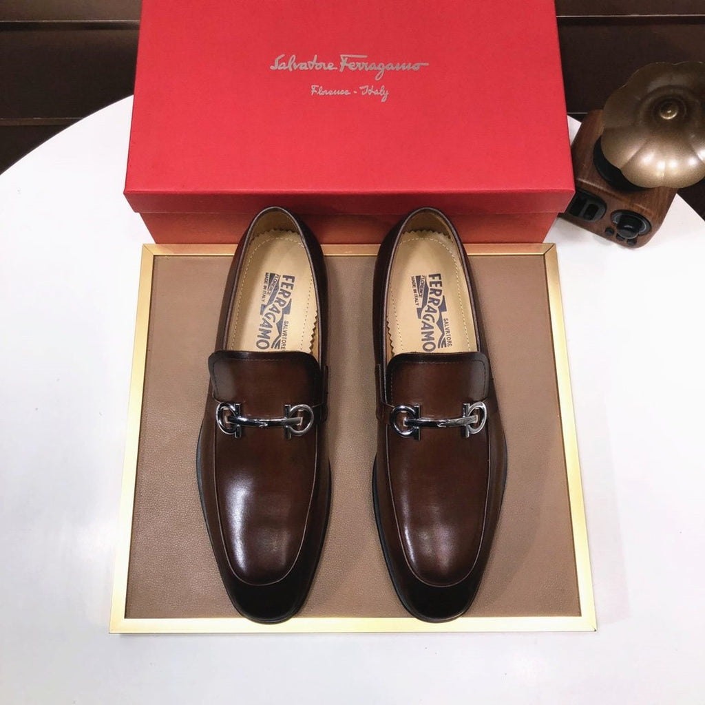 Ferragamo Horsebit Leather Loafers