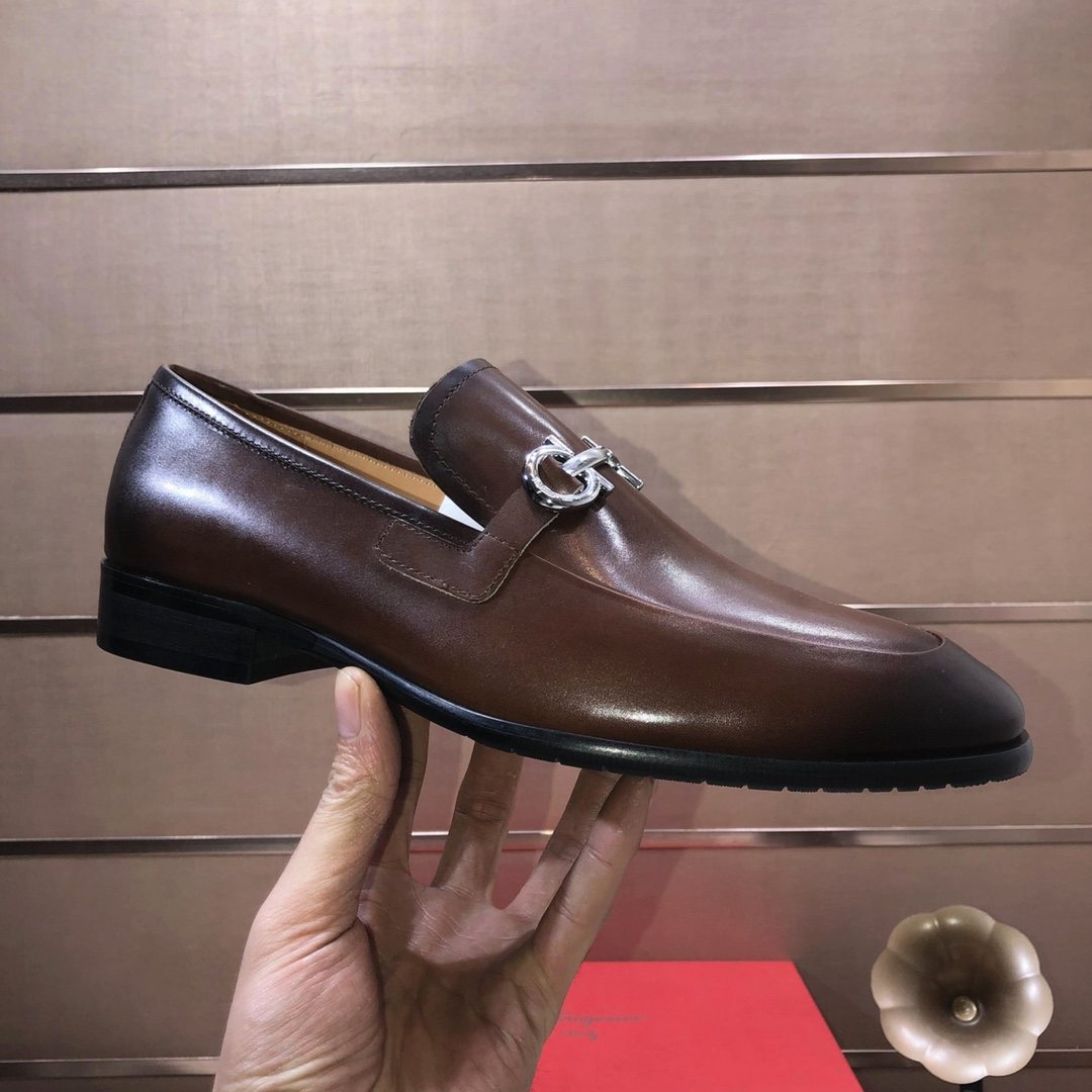 Ferragamo Horsebit Leather Loafers