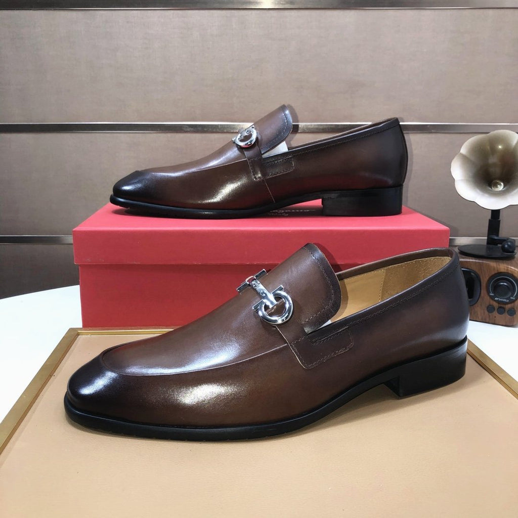 Ferragamo Horsebit Leather Loafers