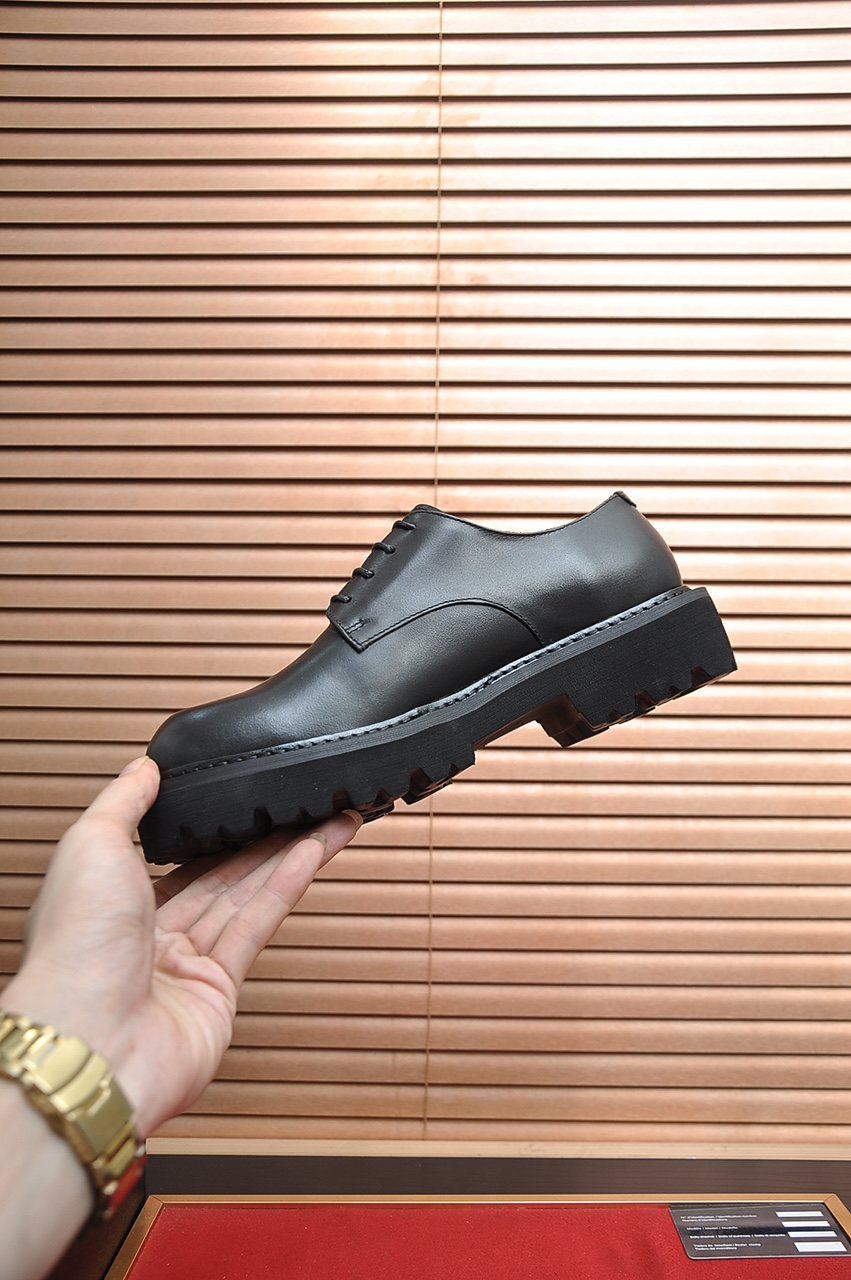 Prada Lug-Sole Lace-Up Derby Shoes