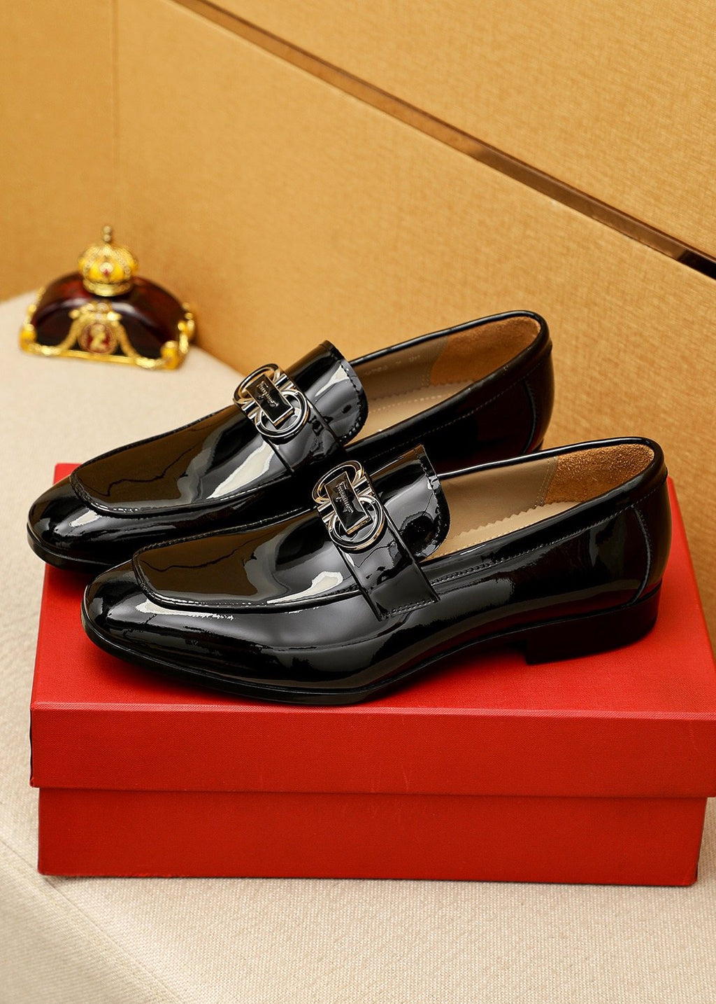 Salvatore Ferragamo Men's Buckle Slip-On Loafers