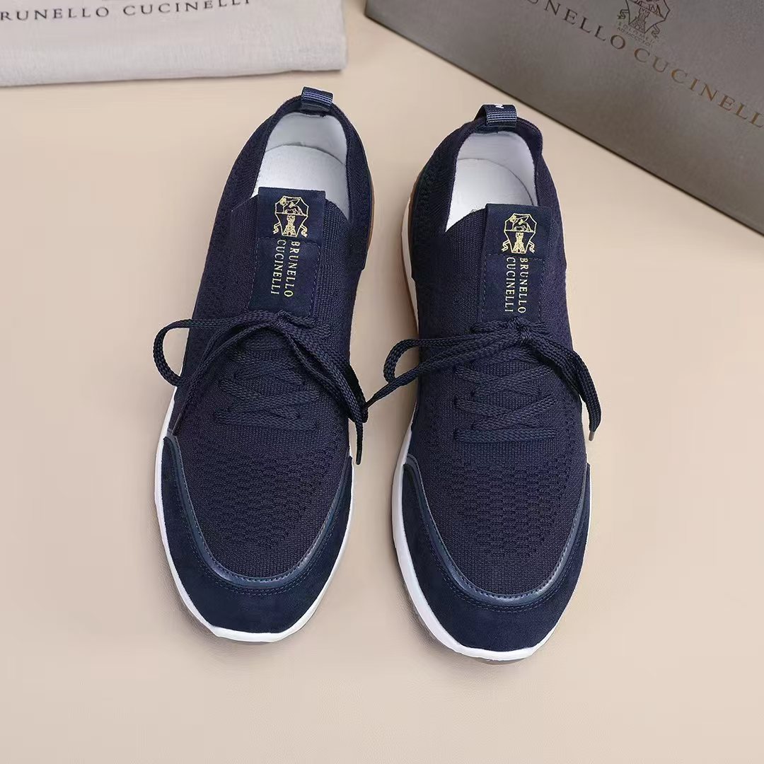 Brunello Cucinelli Contrast Low-Top Sneakers