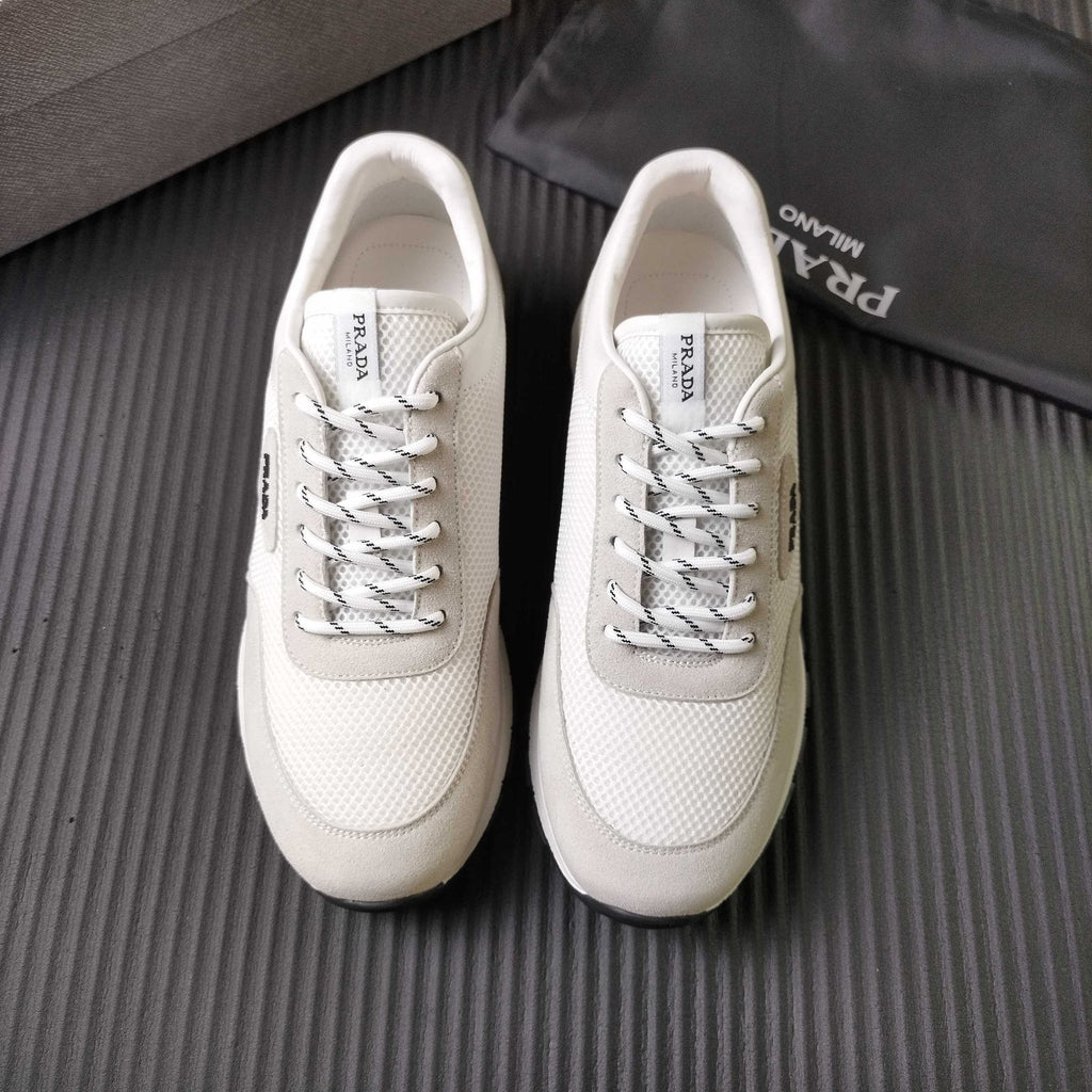 Prada Mesh Low-Top Sneakers - Textured Sole