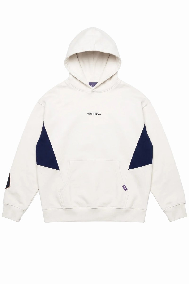 JACKER YETORIUS HOODIE Cream / Navy